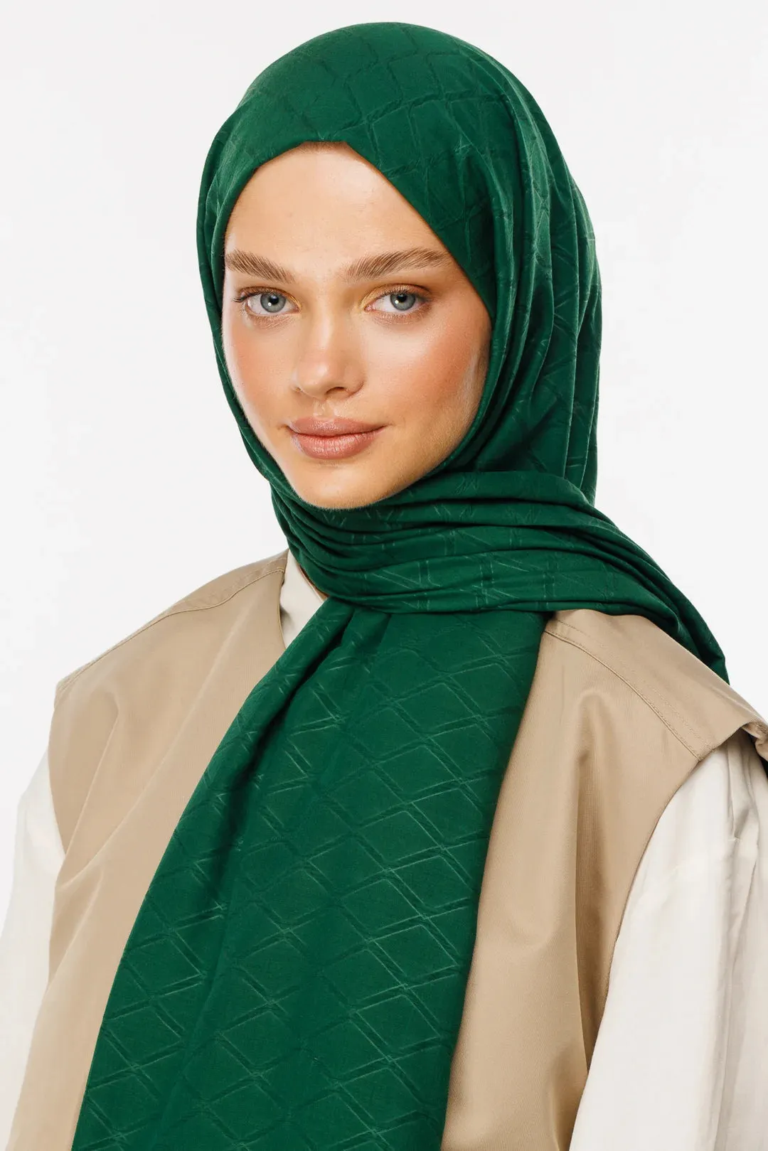 Jade Bamboo Jacquard Hijab