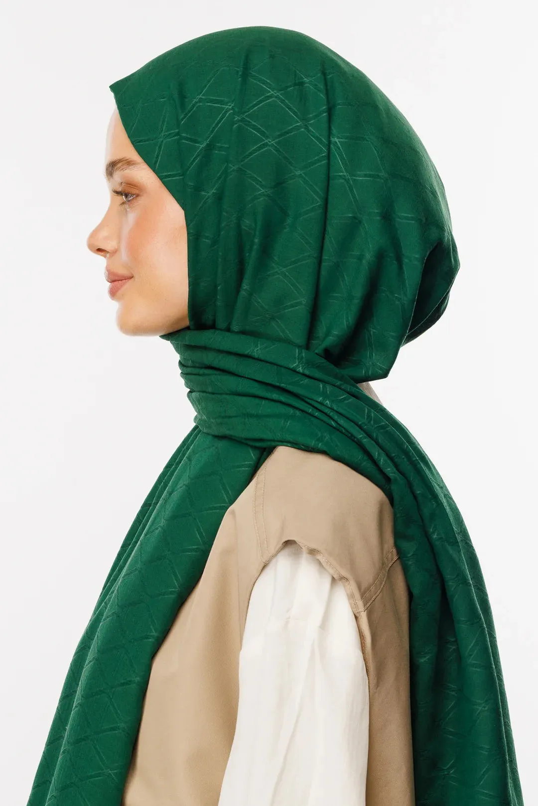 Jade Bamboo Jacquard Hijab