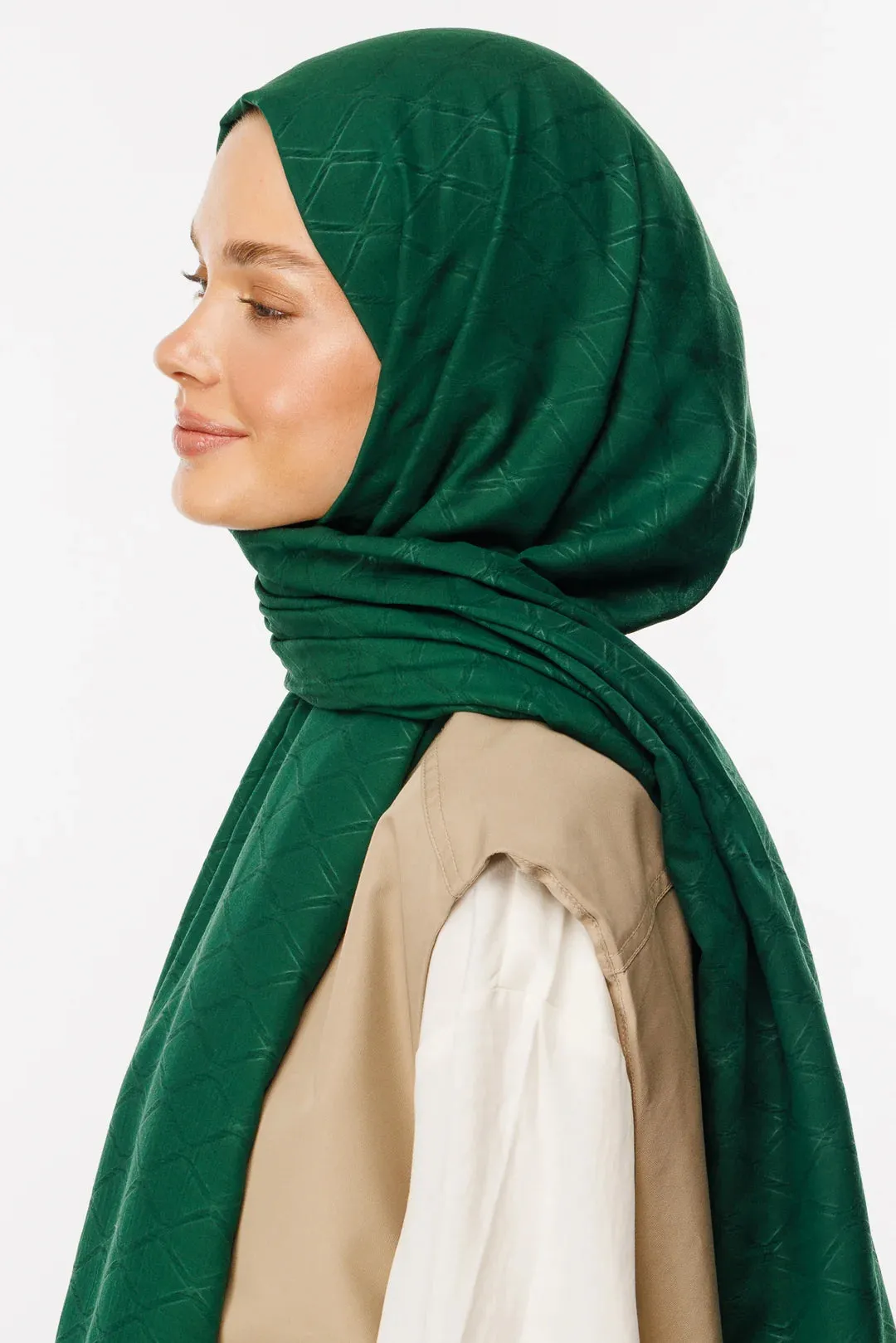 Jade Bamboo Jacquard Hijab