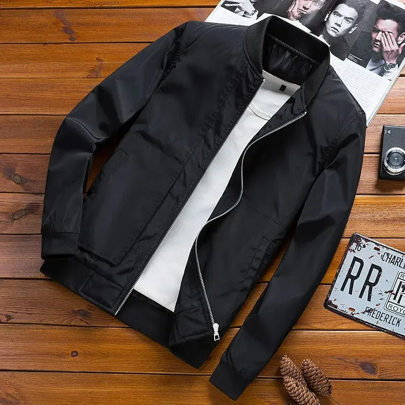 James™  sportief grijs comfortabel heren bomberjacket