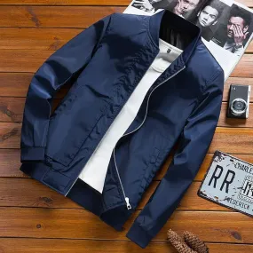 James™  sportief grijs comfortabel heren bomberjacket
