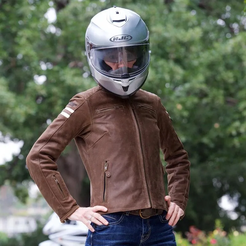 Joe Rocket 'Classic 92' Mens Brown/Cream Leather Jacket