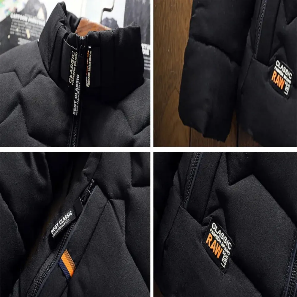 Men's Thick Cotton Winter Parka Jacket