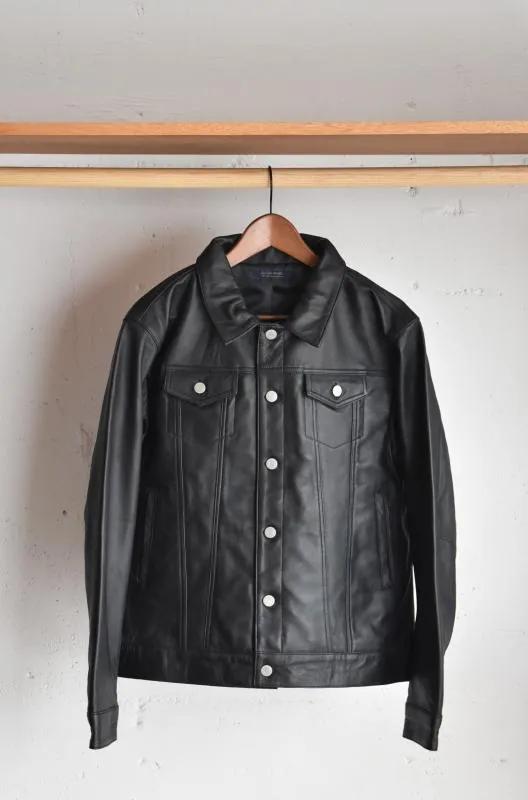 「modemdesign」lamb leather jacket