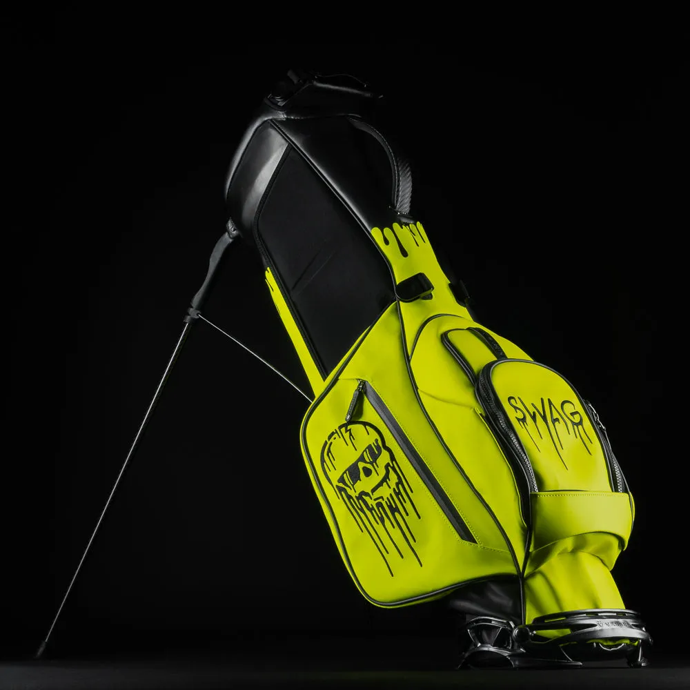 Neon Yellow Dripping Stand Bag