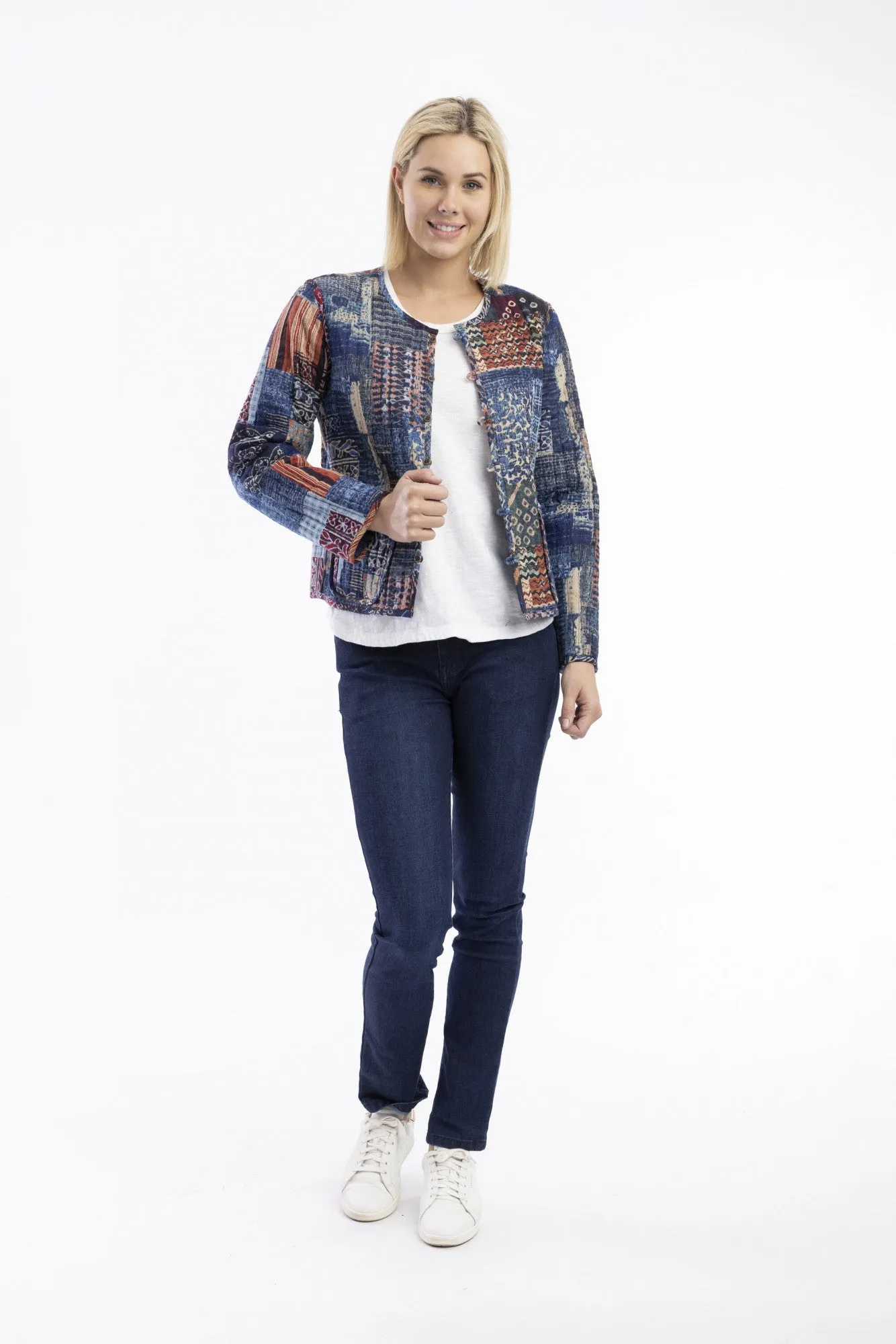 Orientique - Quilted Reversible Jacket - California Dreaming