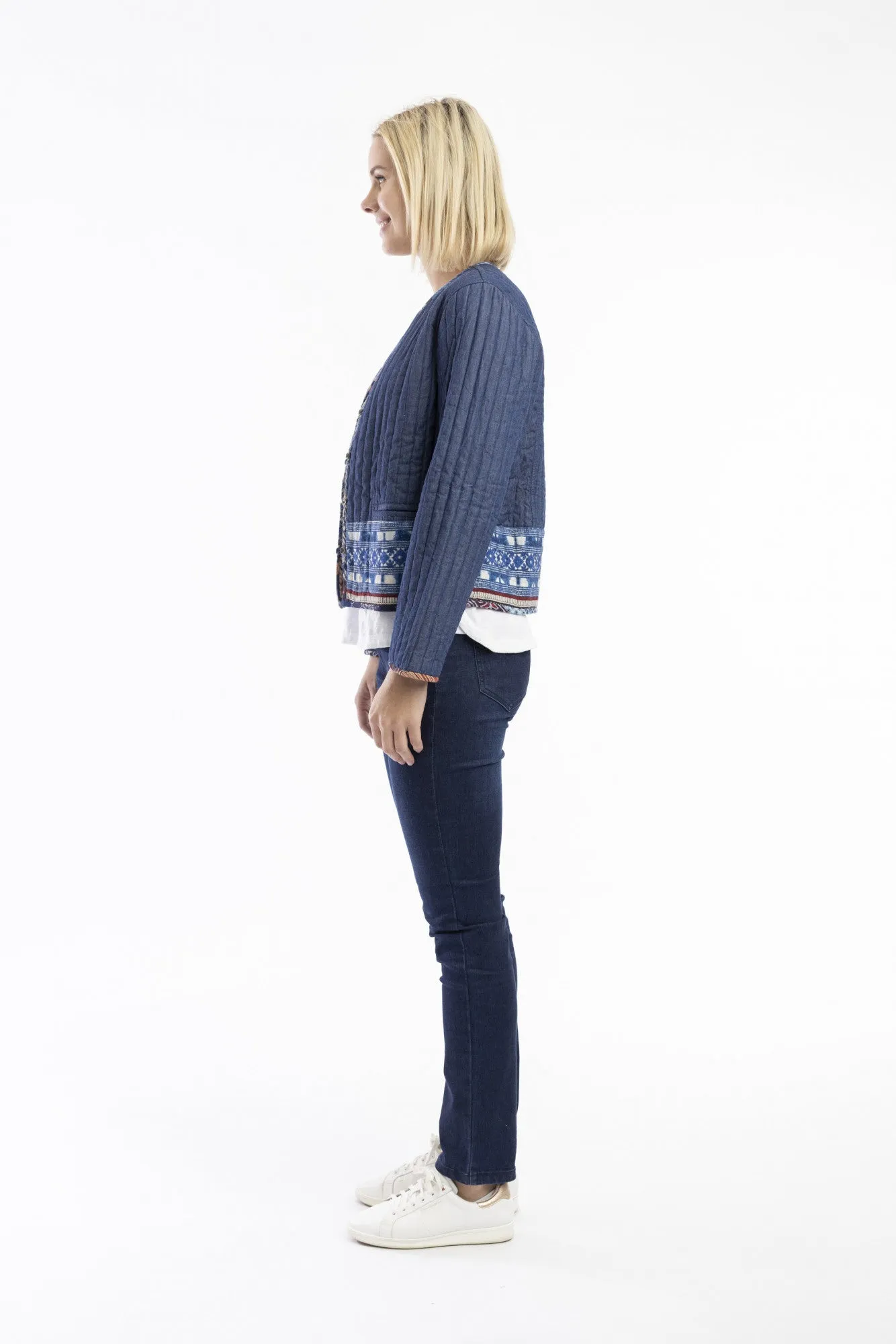Orientique - Quilted Reversible Jacket - California Dreaming