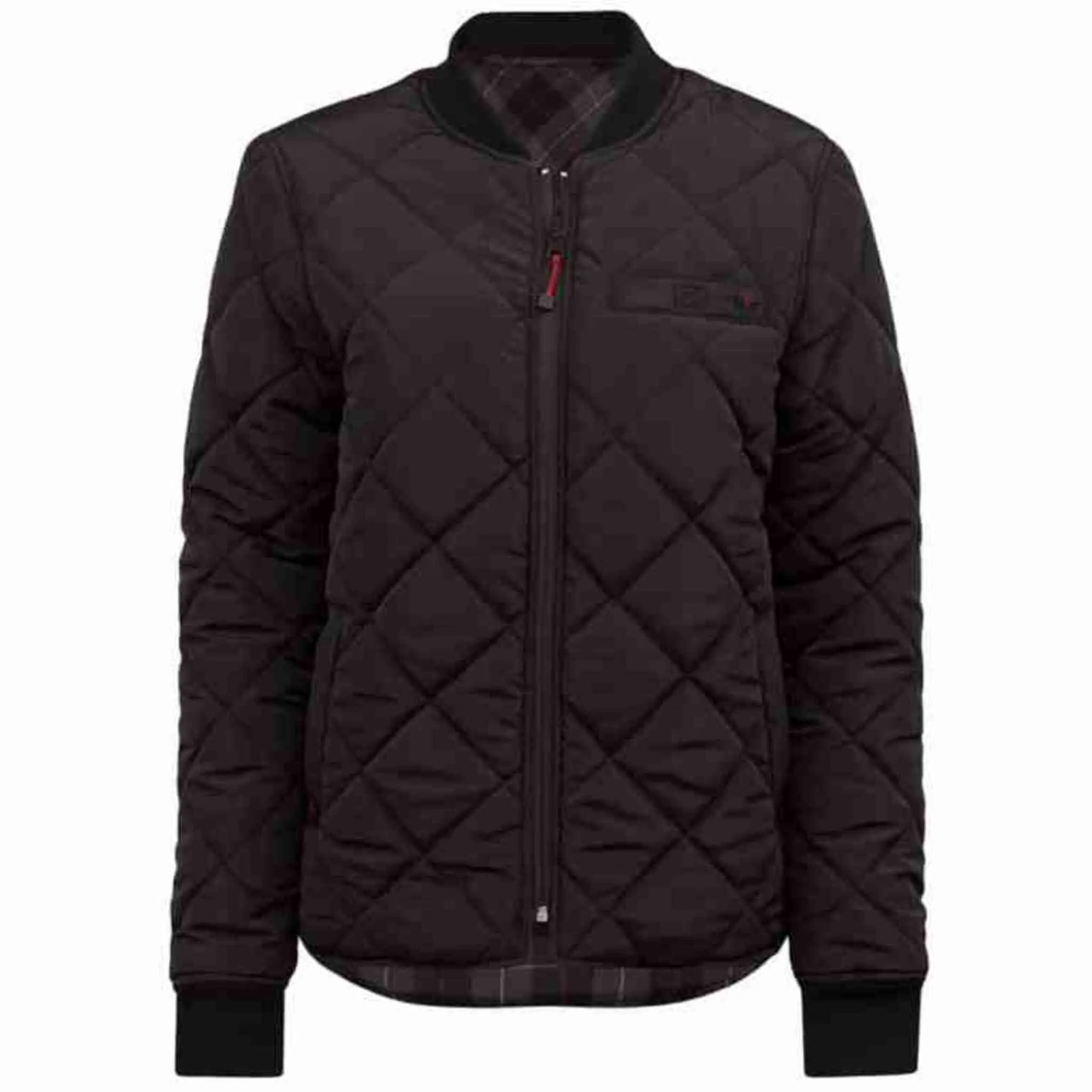 P&F Women's Reversible Freezer Work Jacket 485, Warm Poly Flannel, Quilted, Water-Resistant, Zippered Pockets, Durable Winter Jacket | Sizes XS-2XL