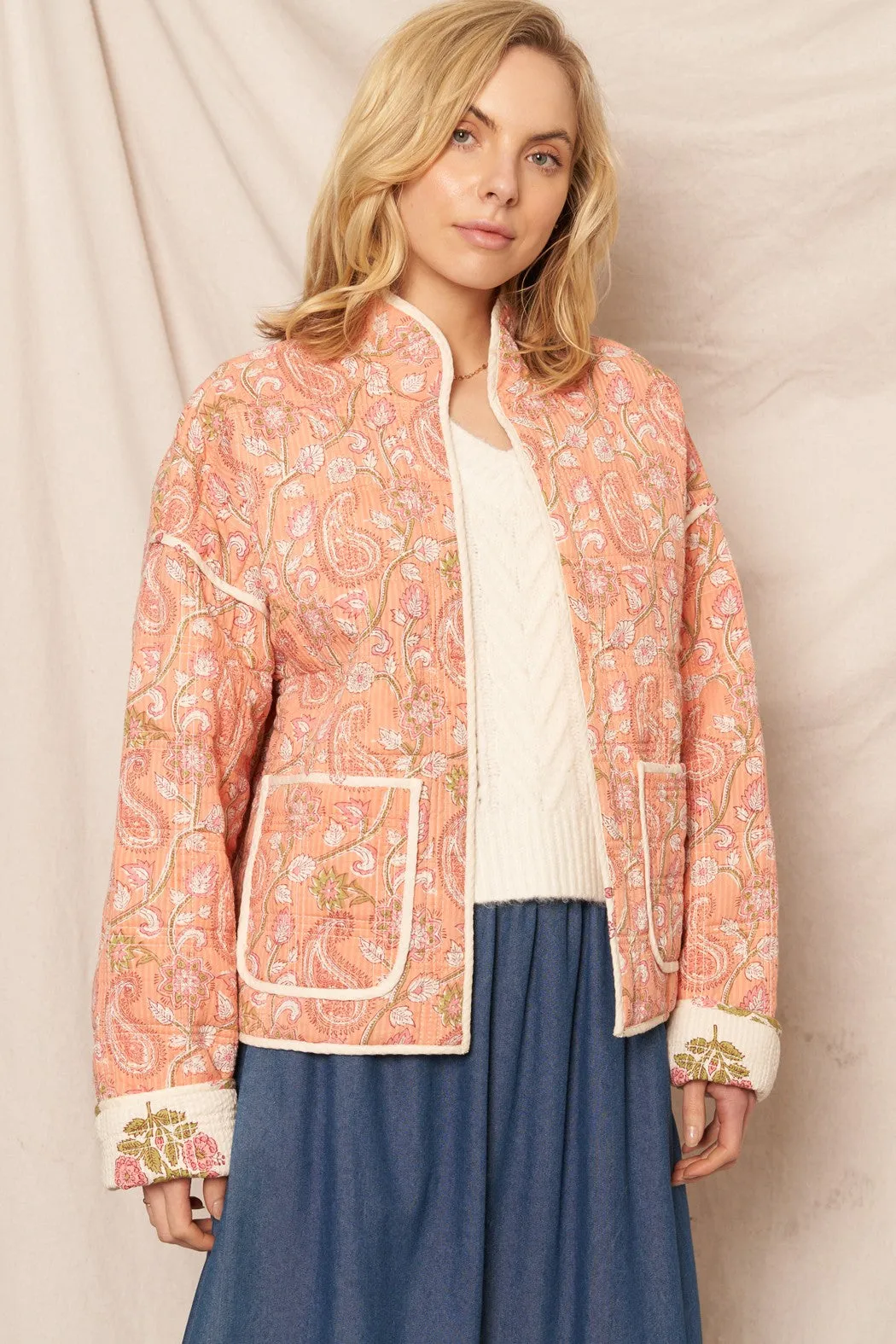 Patchwork Poetry Reversible Jacket