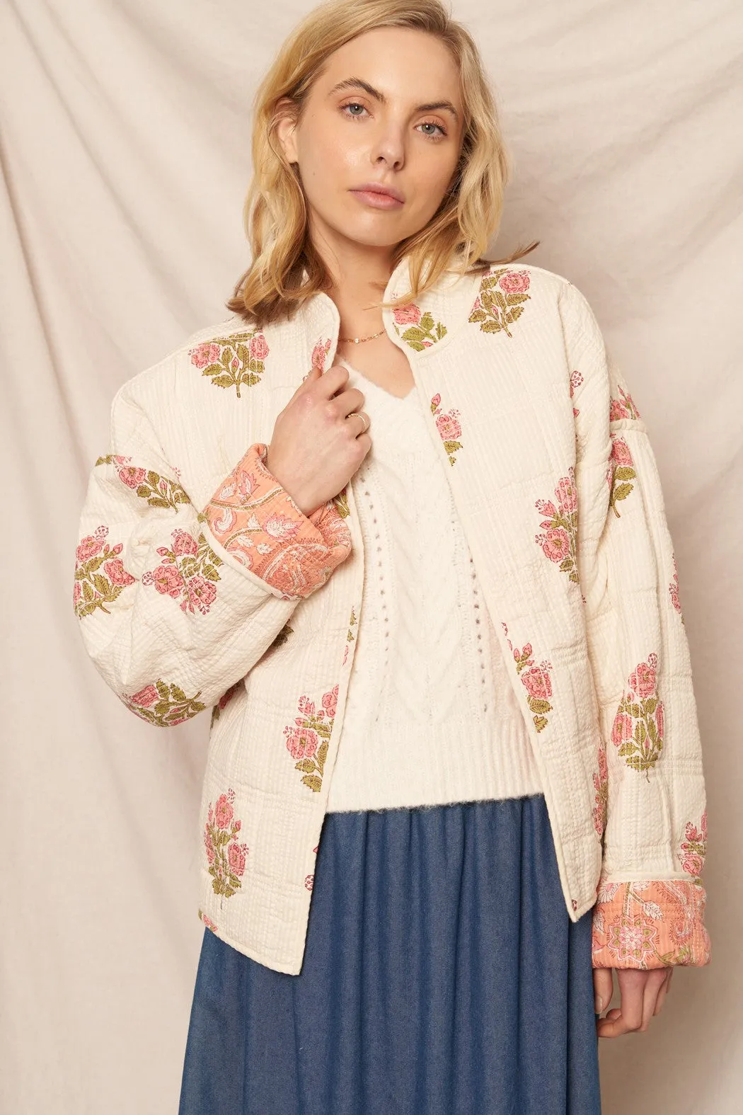 Patchwork Poetry Reversible Jacket