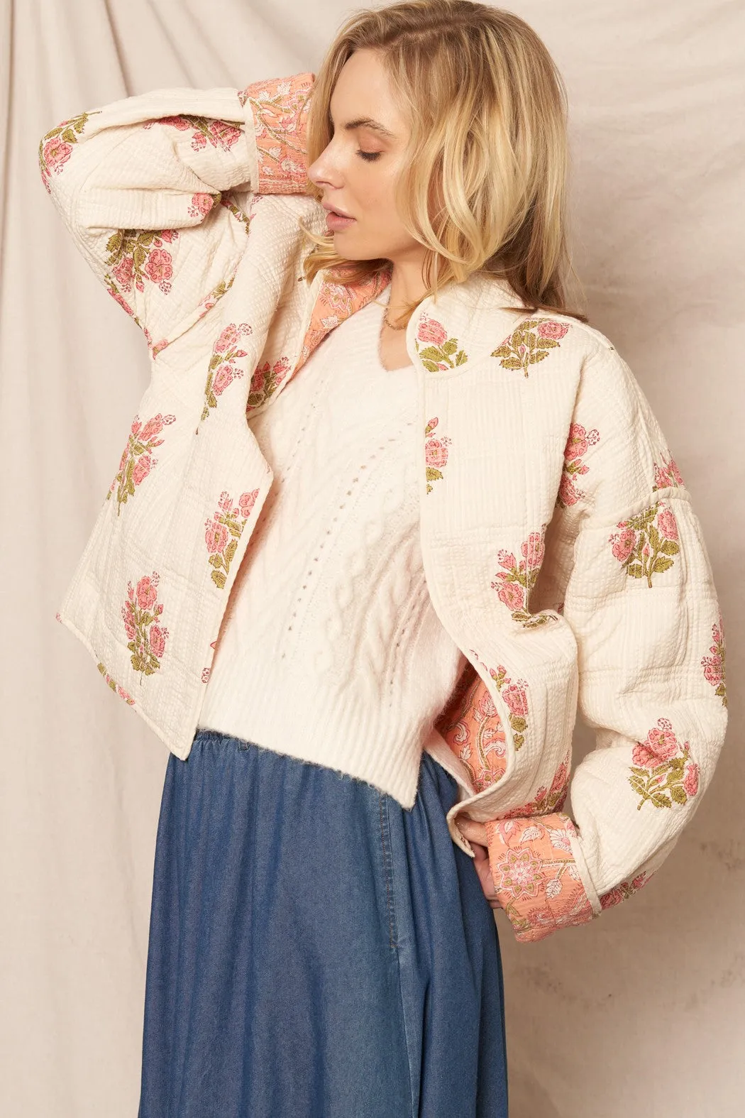Patchwork Poetry Reversible Jacket