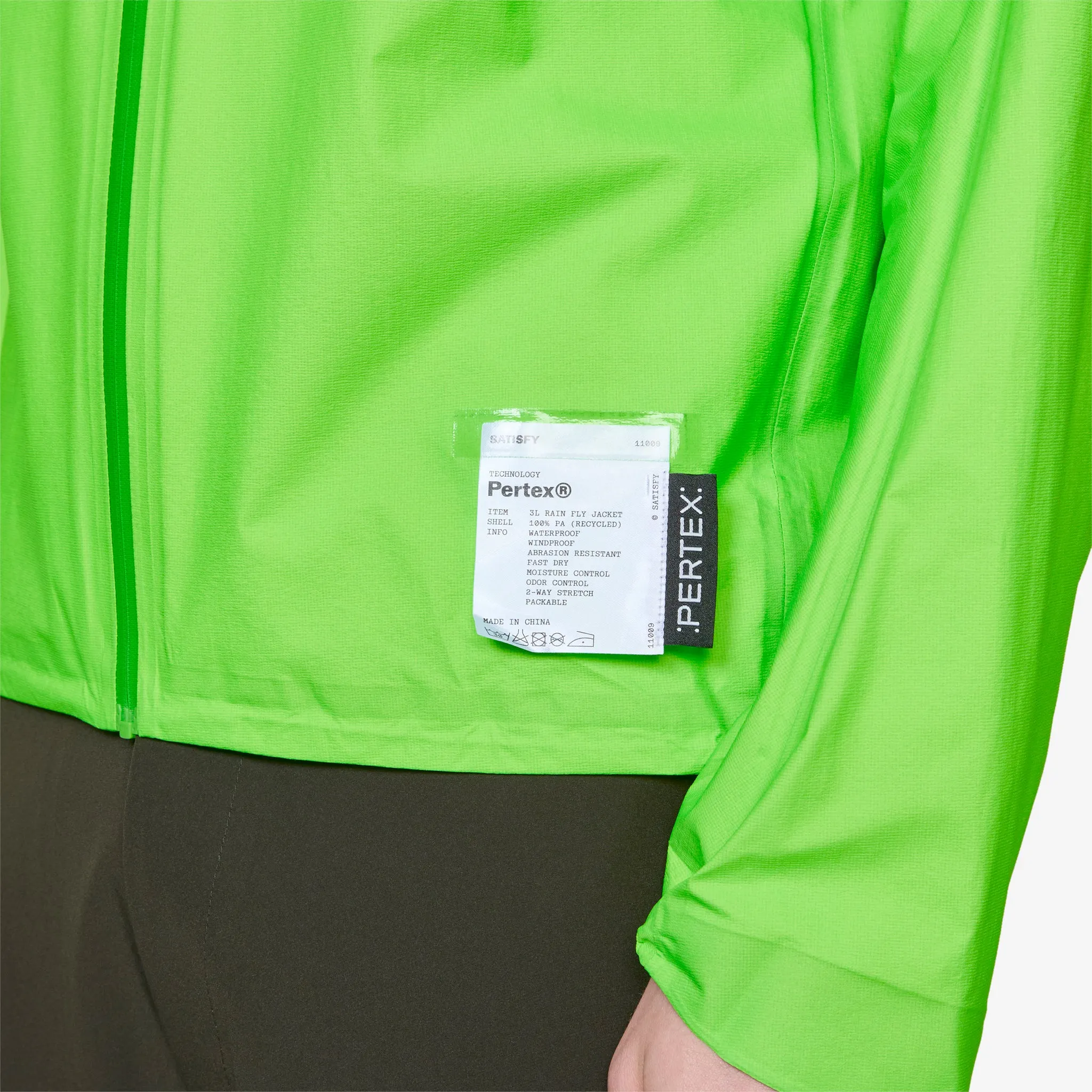 Pertex 3L Rain Fly Jacket Neon Green