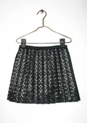Pleated Lace Skirt