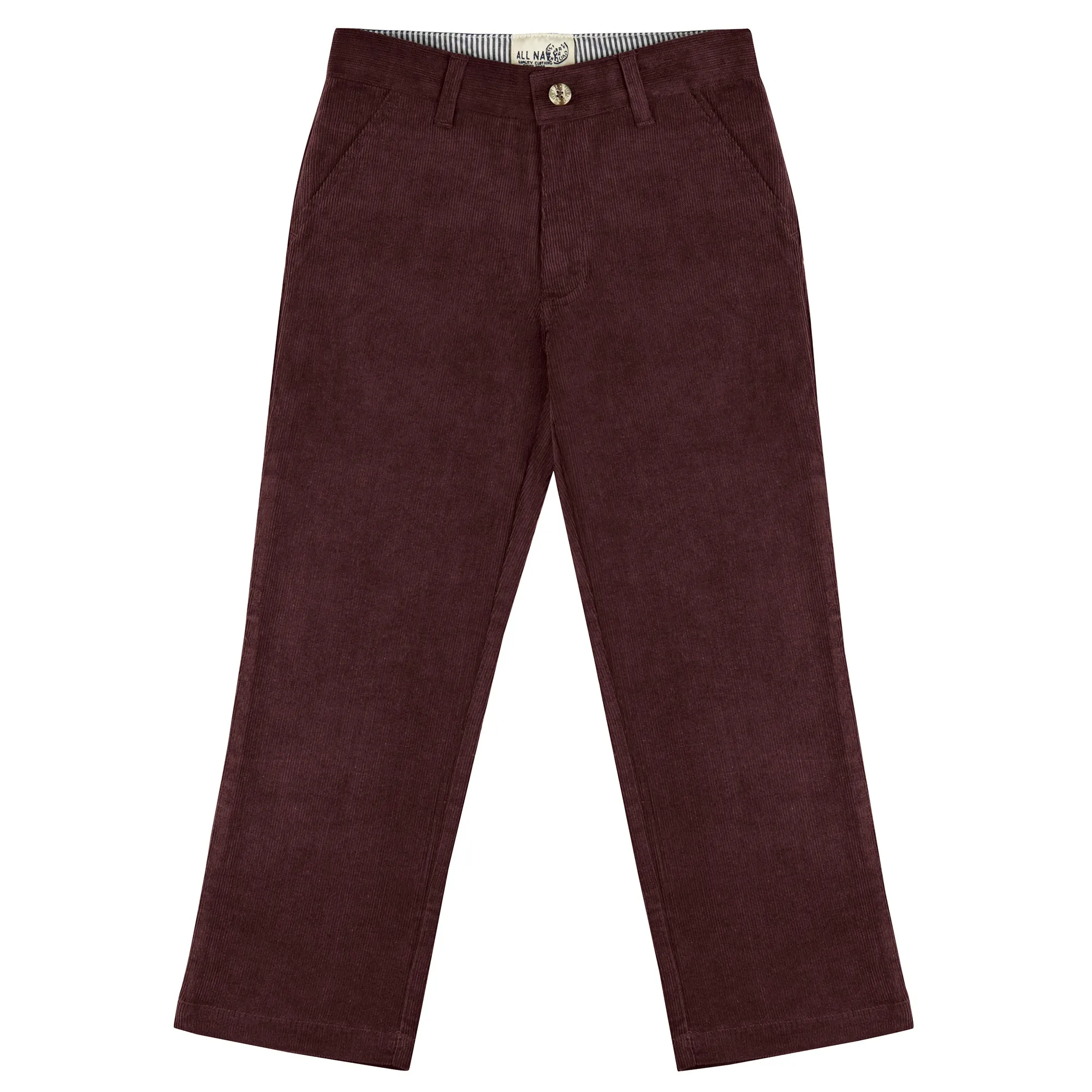 Plum Regular Fit Corduroy Pants