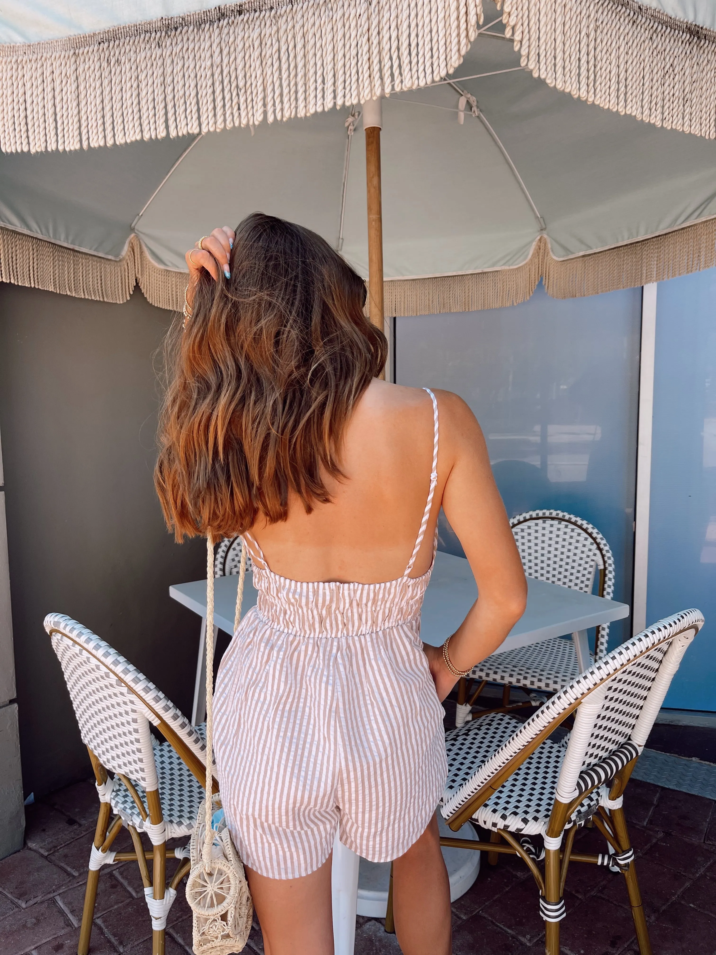 Pura Vida Striped Romper