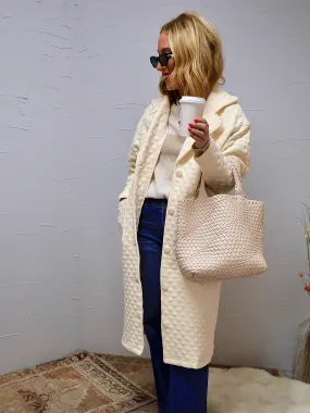Quilted For Life Jacket In Cream