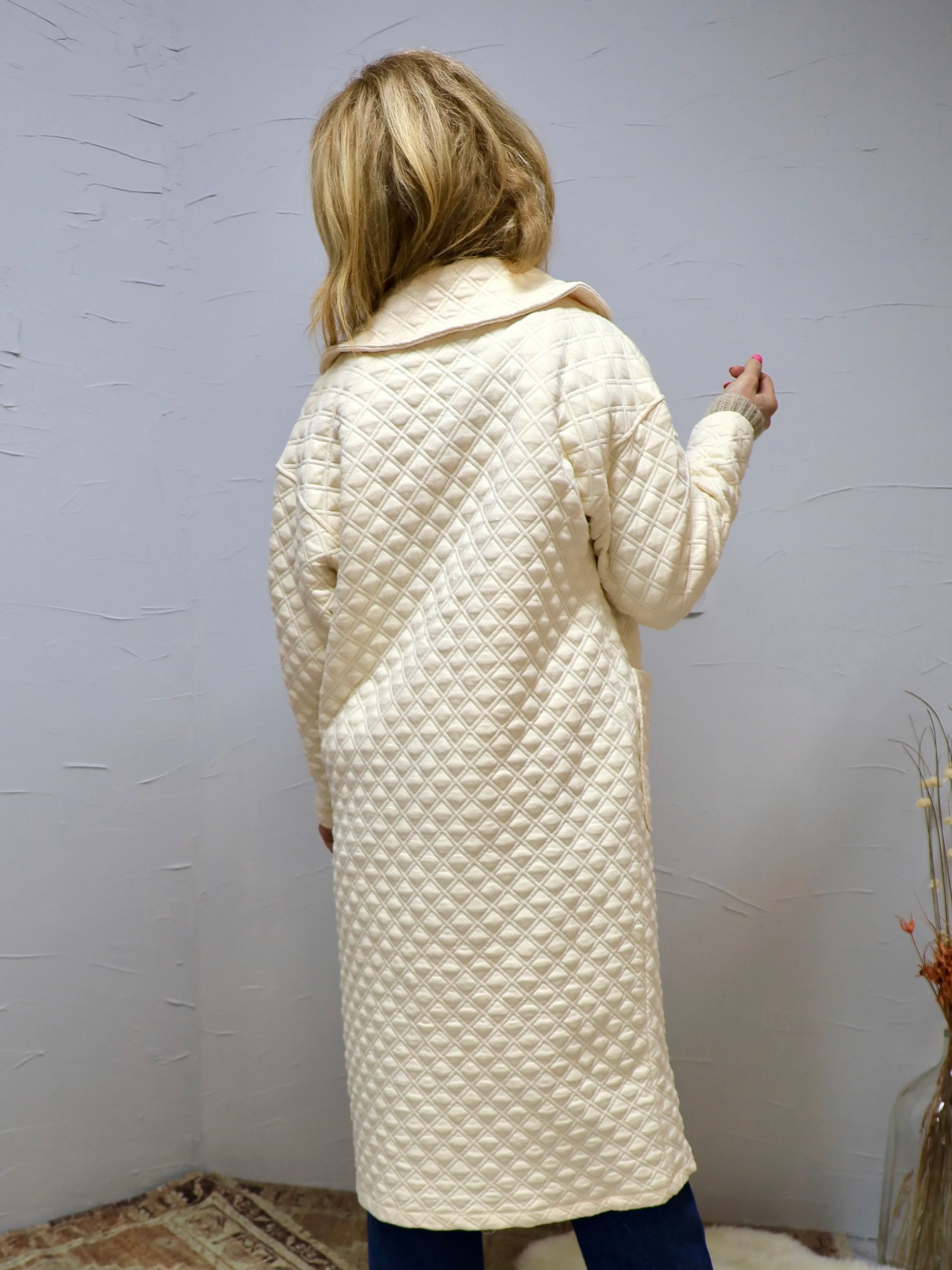 Quilted For Life Jacket In Cream