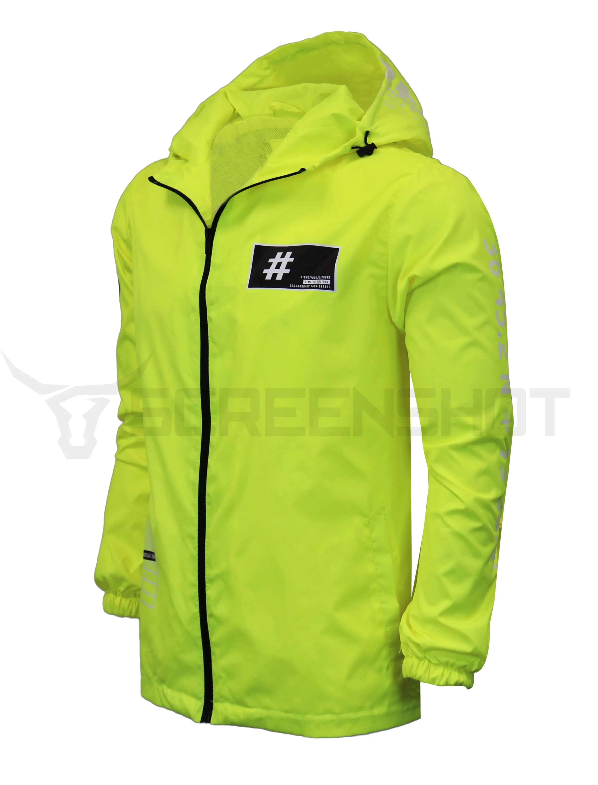 S51005-FASHION WINDBREAKER JACKET (NEON YELLOW)