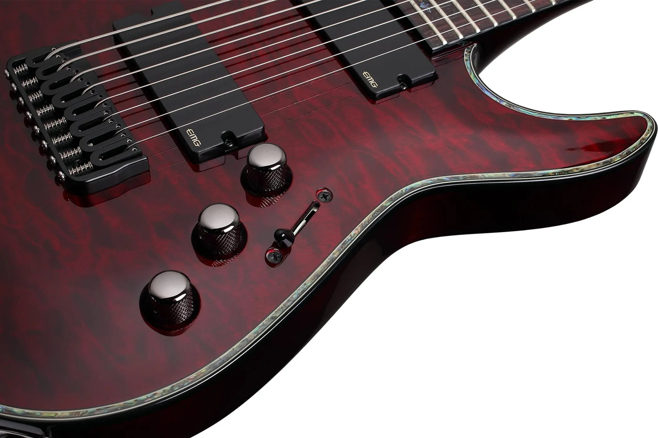 Schecter Hellraiser C-8 Left Hand – Black Cherry (BCH)