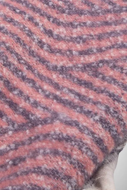 Soft Striped Fringe Oblong Scarf