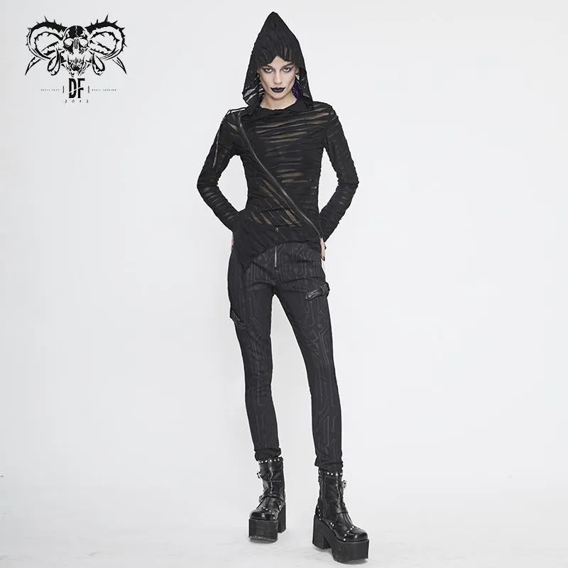 'Spy Groove' Cyberpunk Printed Pants