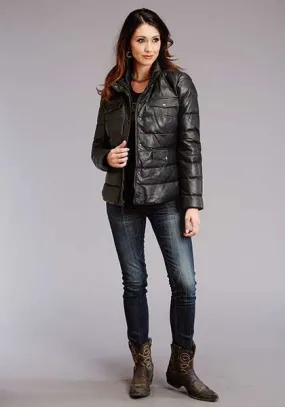 Stetson Western Jacket Womens Quilted Camo Lined 11-098-0539-7053 BU