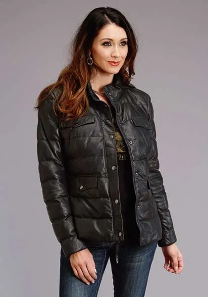 Stetson Western Jacket Womens Quilted Camo Lined 11-098-0539-7053 BU