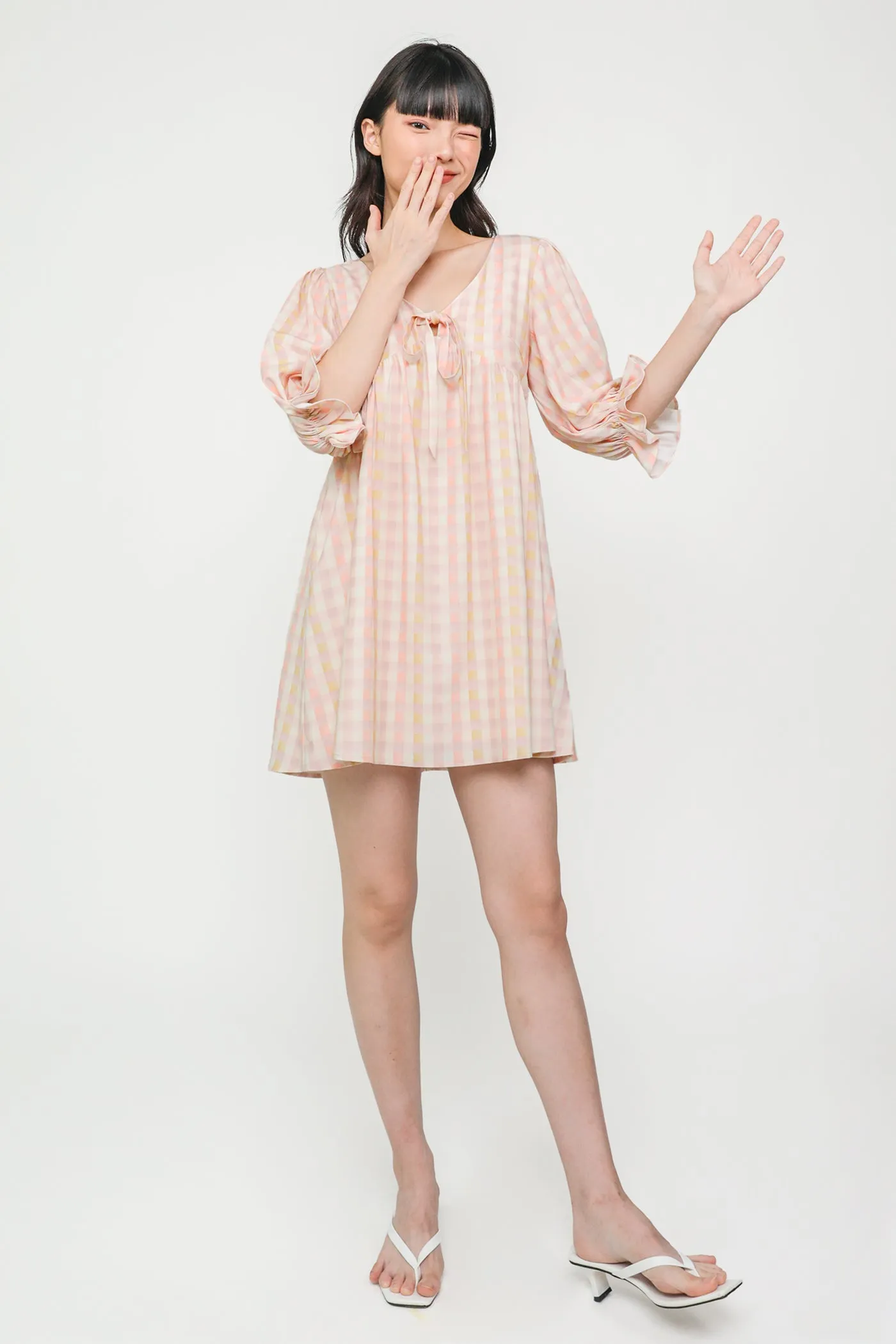Tia Babydoll Sleeved Dress