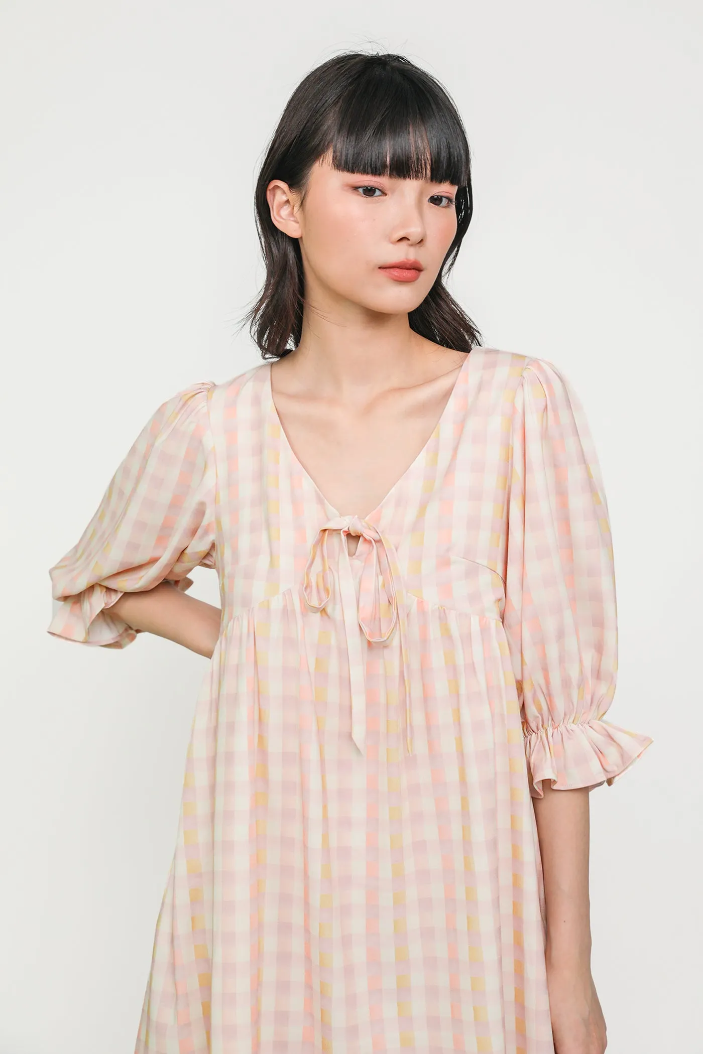 Tia Babydoll Sleeved Dress
