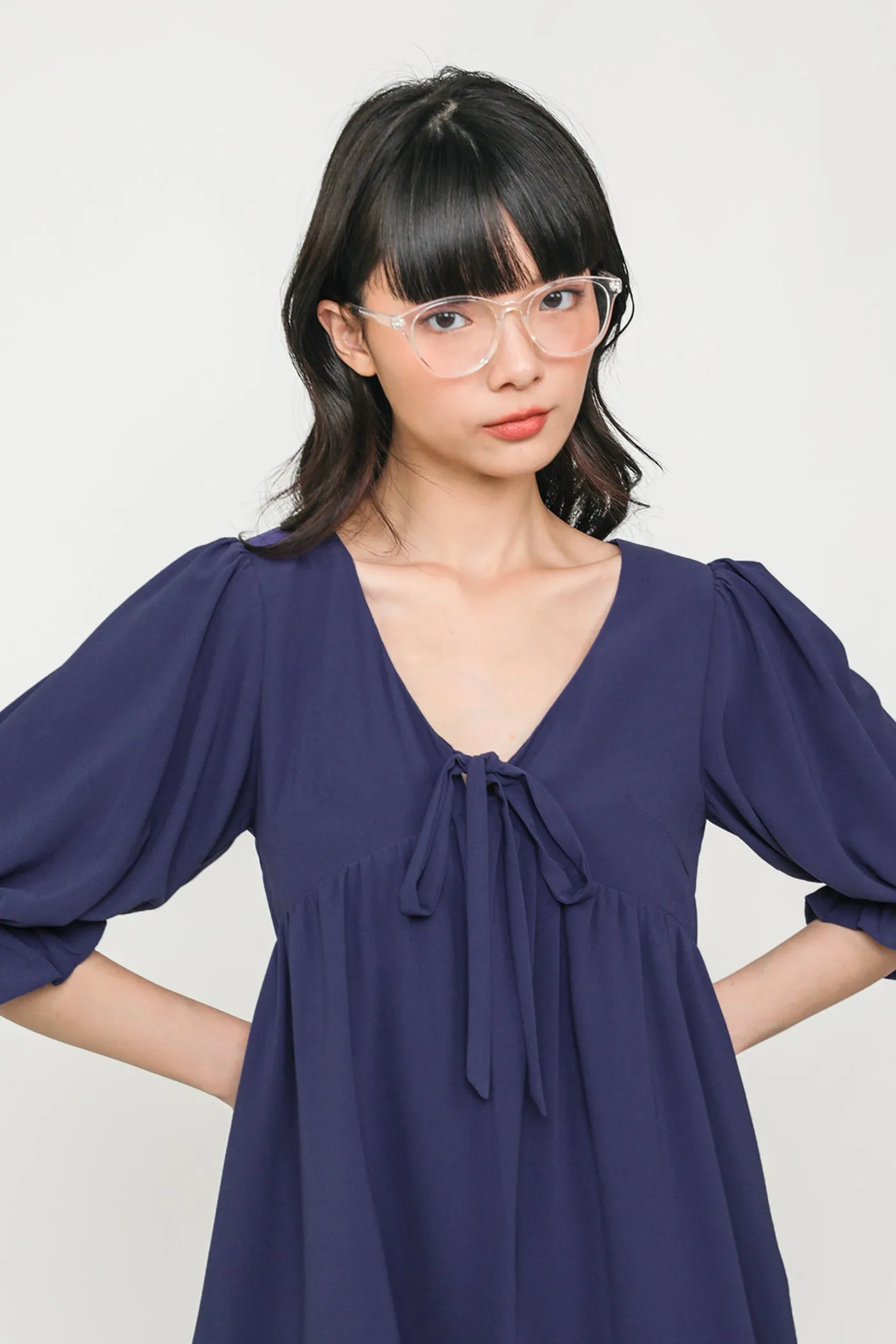 Tia Babydoll Sleeved Dress