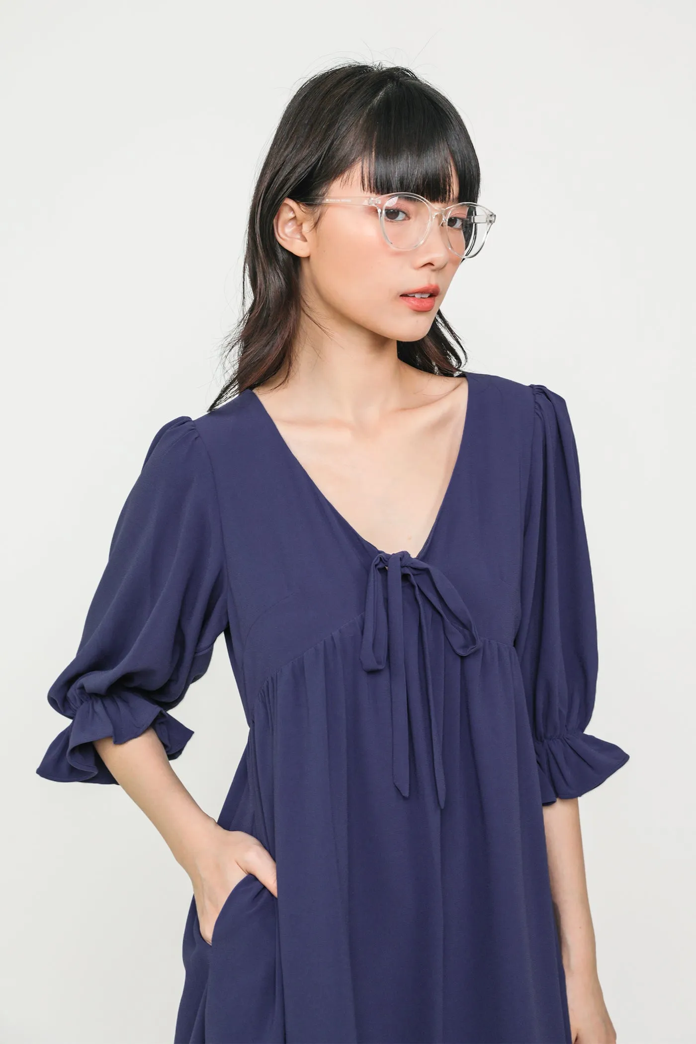 Tia Babydoll Sleeved Dress