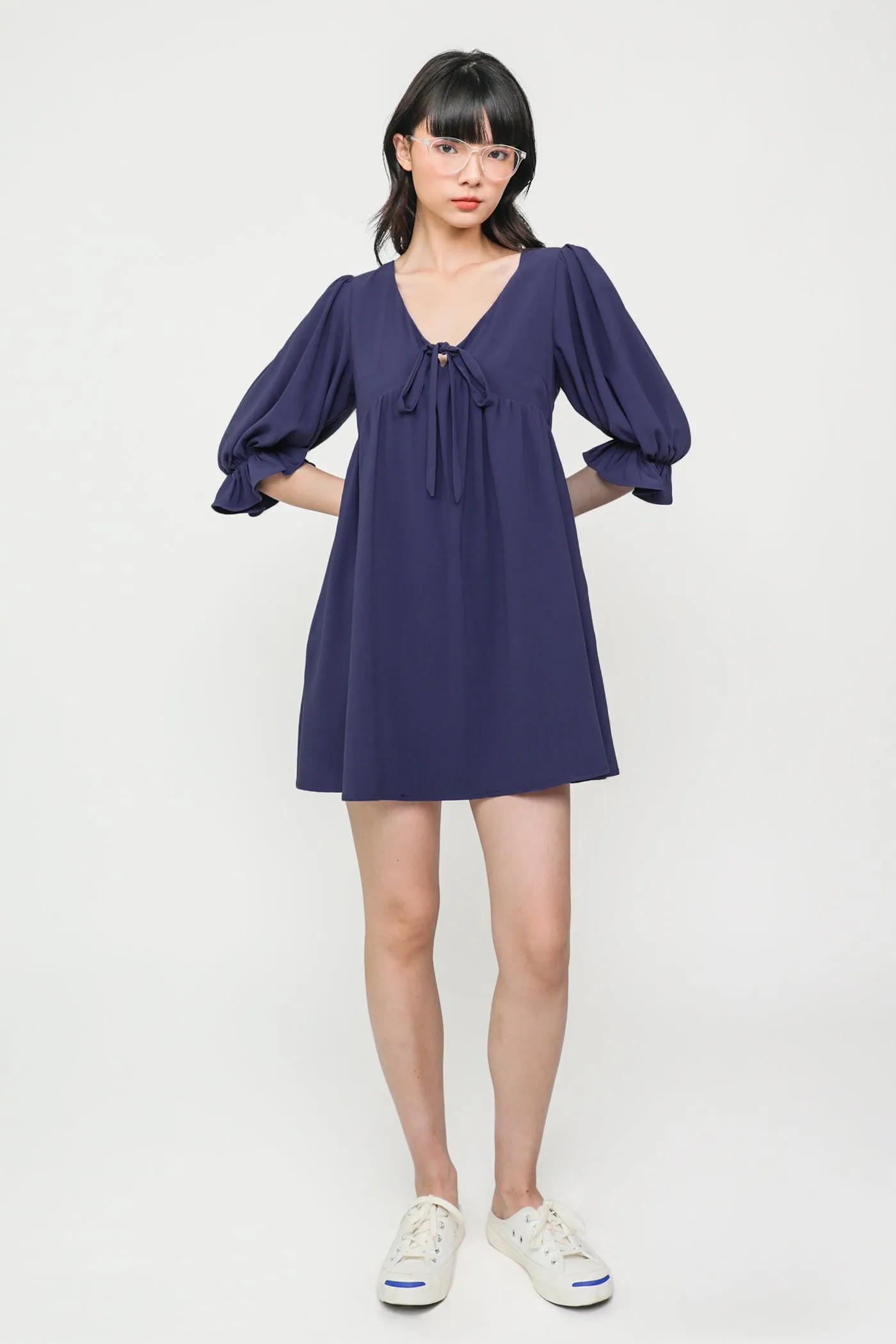 Tia Babydoll Sleeved Dress
