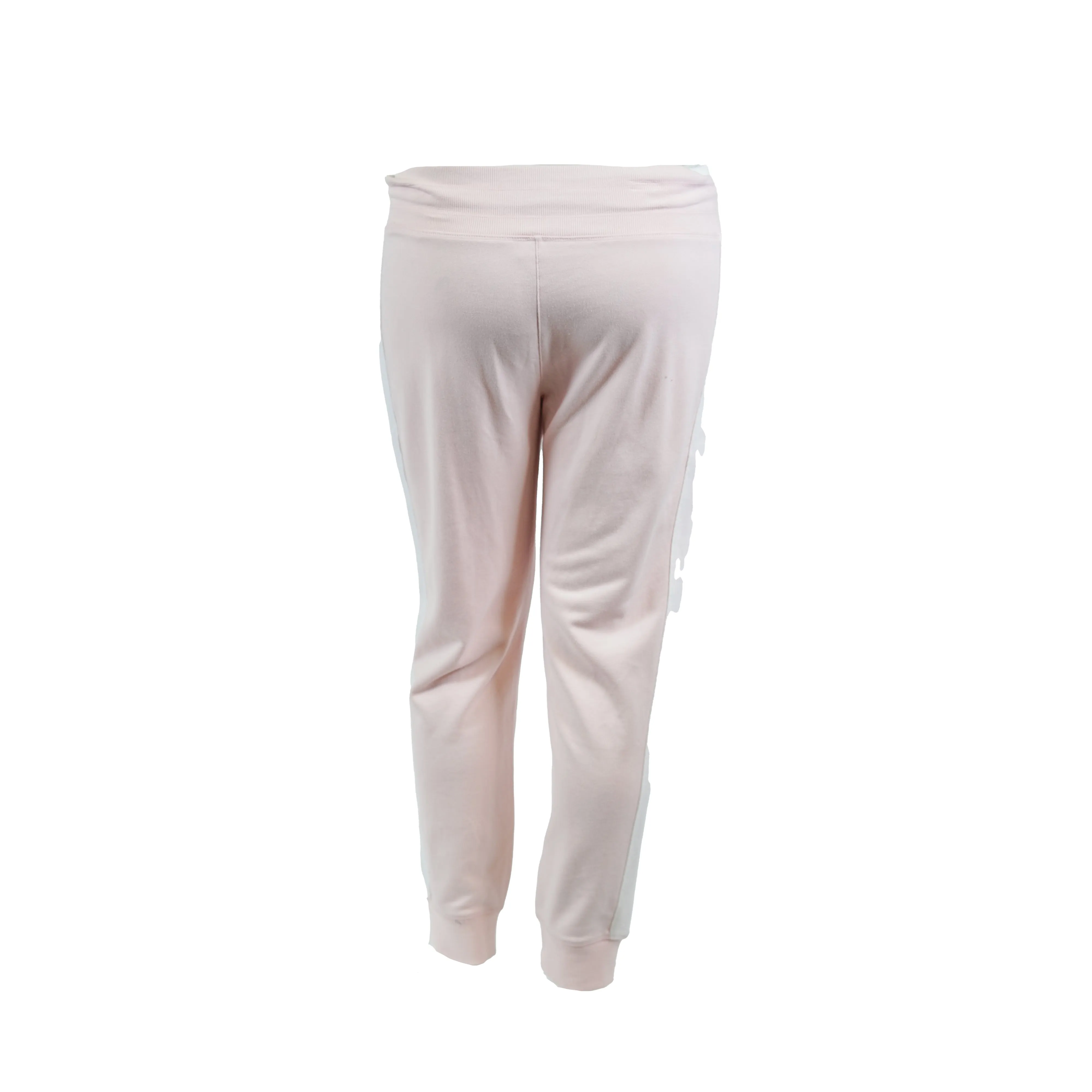Tommy Hilfiger Women's Sport Striped Jogger Pants Pink White Size Large
