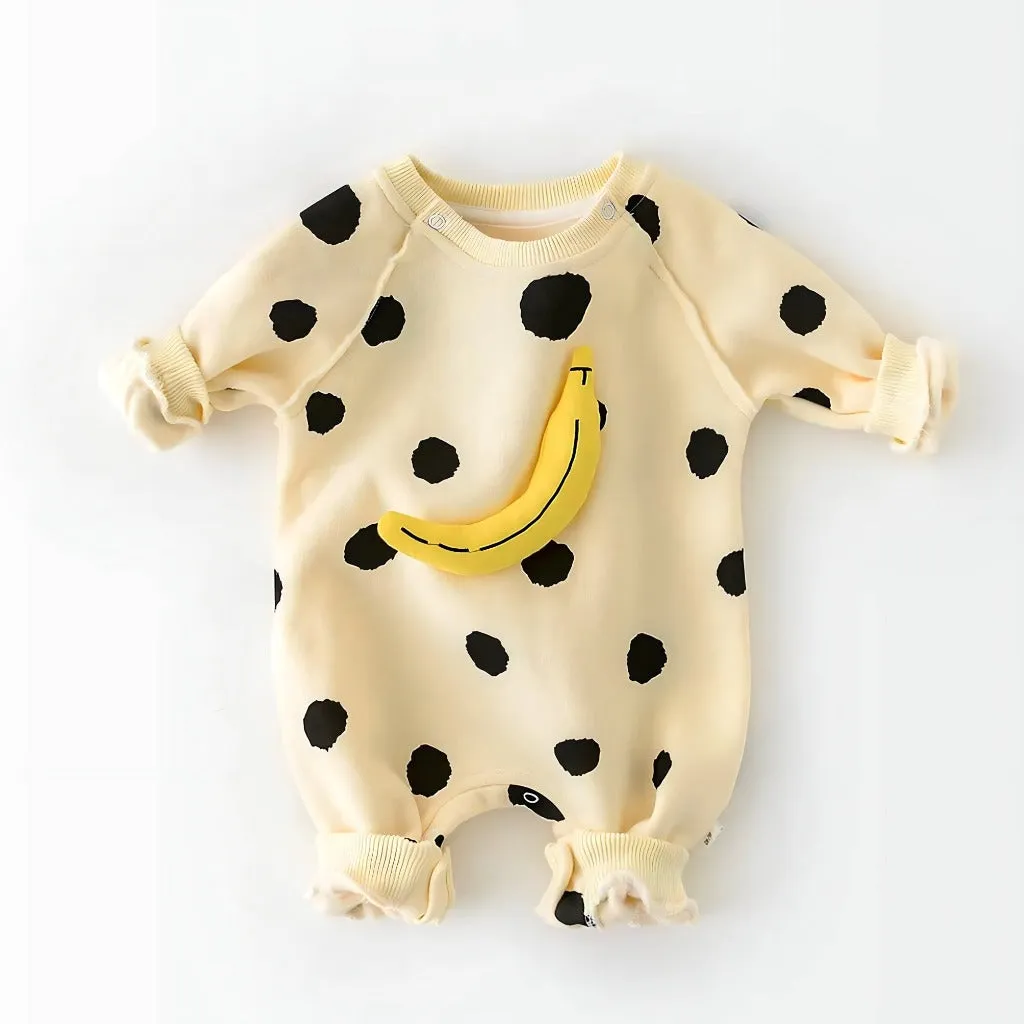 Unisex Baby Banana Romper