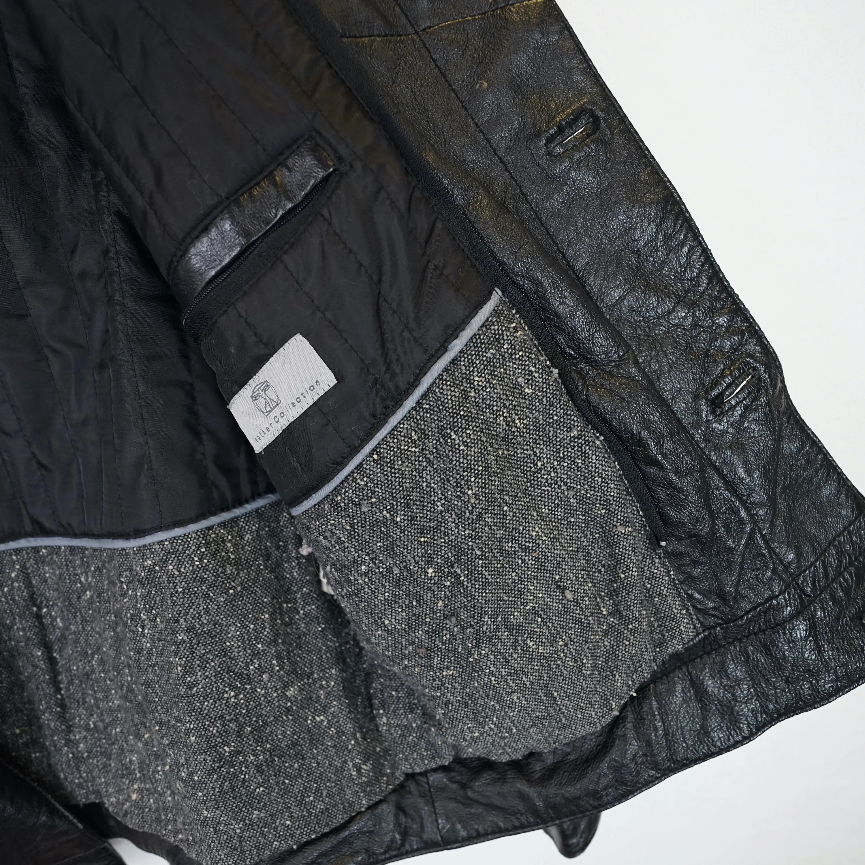 Vintage leather jacket men size L