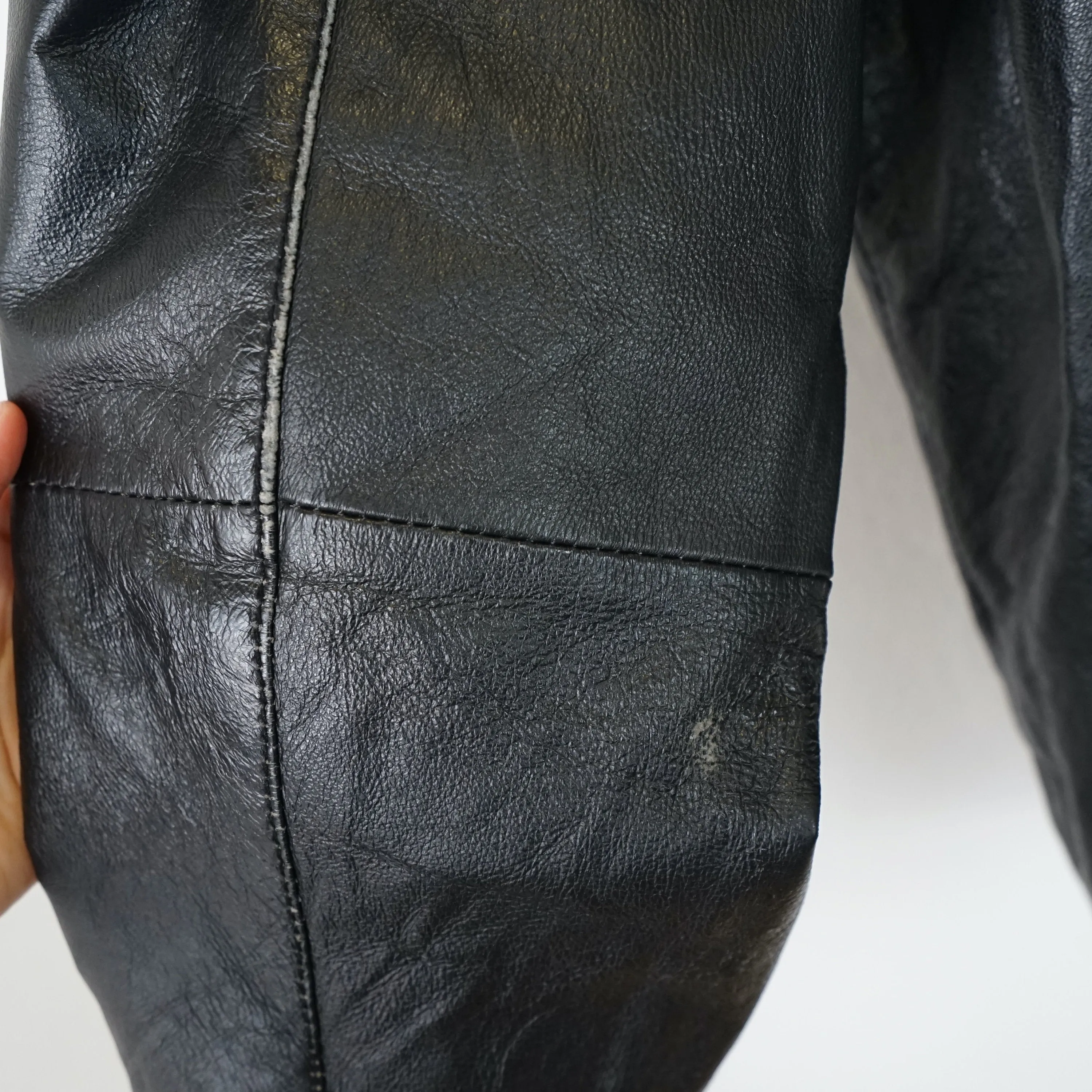 Vintage leather jacket men size L