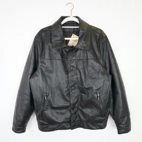 Vintage leather jacket men size L