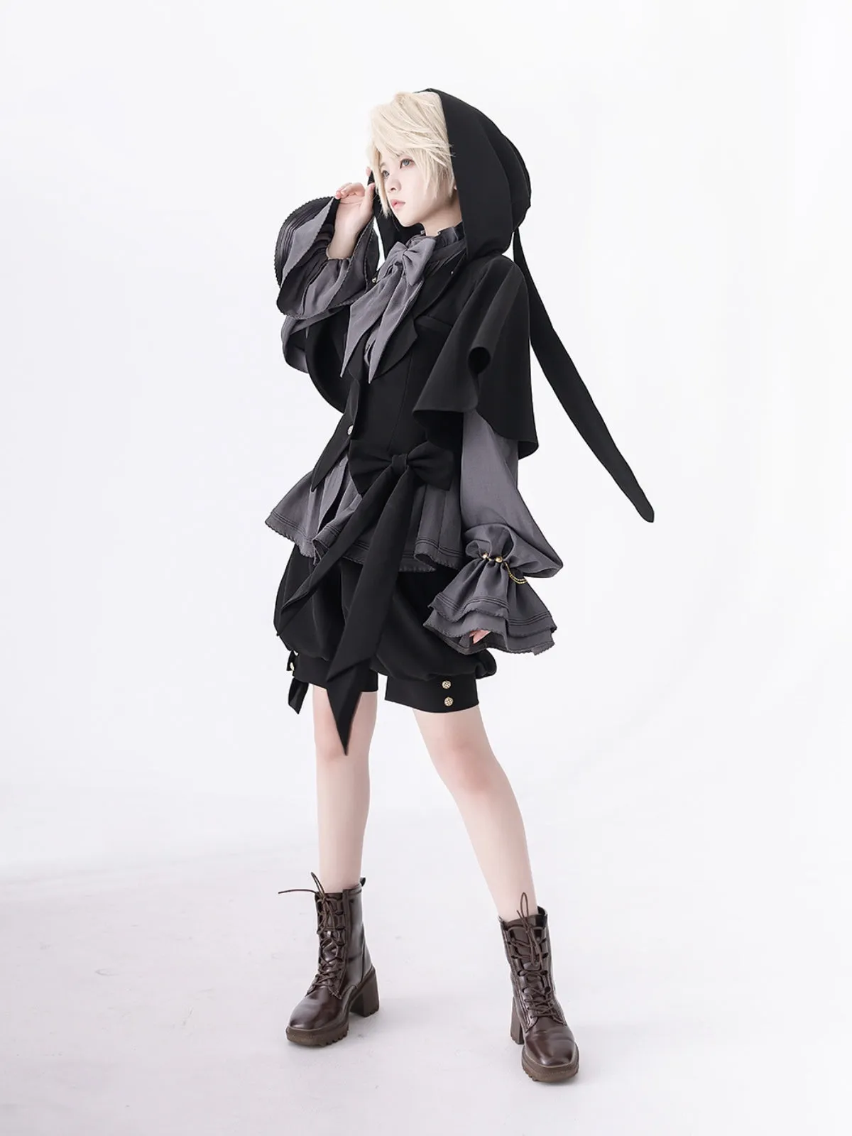 WLS Lolita Rabbit Ears Hood Suit